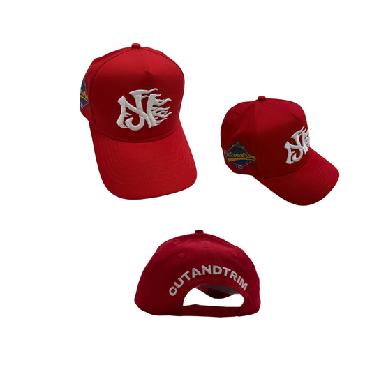 ( RED ) NJ x CUTANDTRIM CAP
